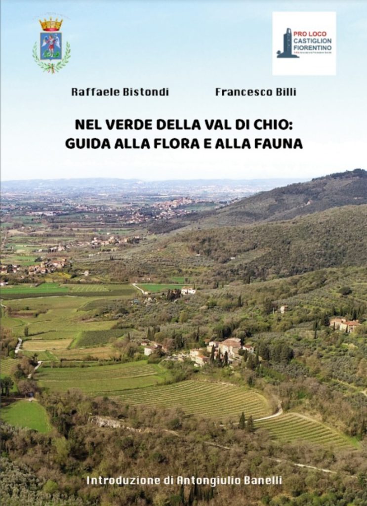 Copertina Libro "Nel verde della Val di Chio - Guida alla Flora e alla Fauna, Autori Dott. Forestali Raffaele Bistondi e Francesco Billi